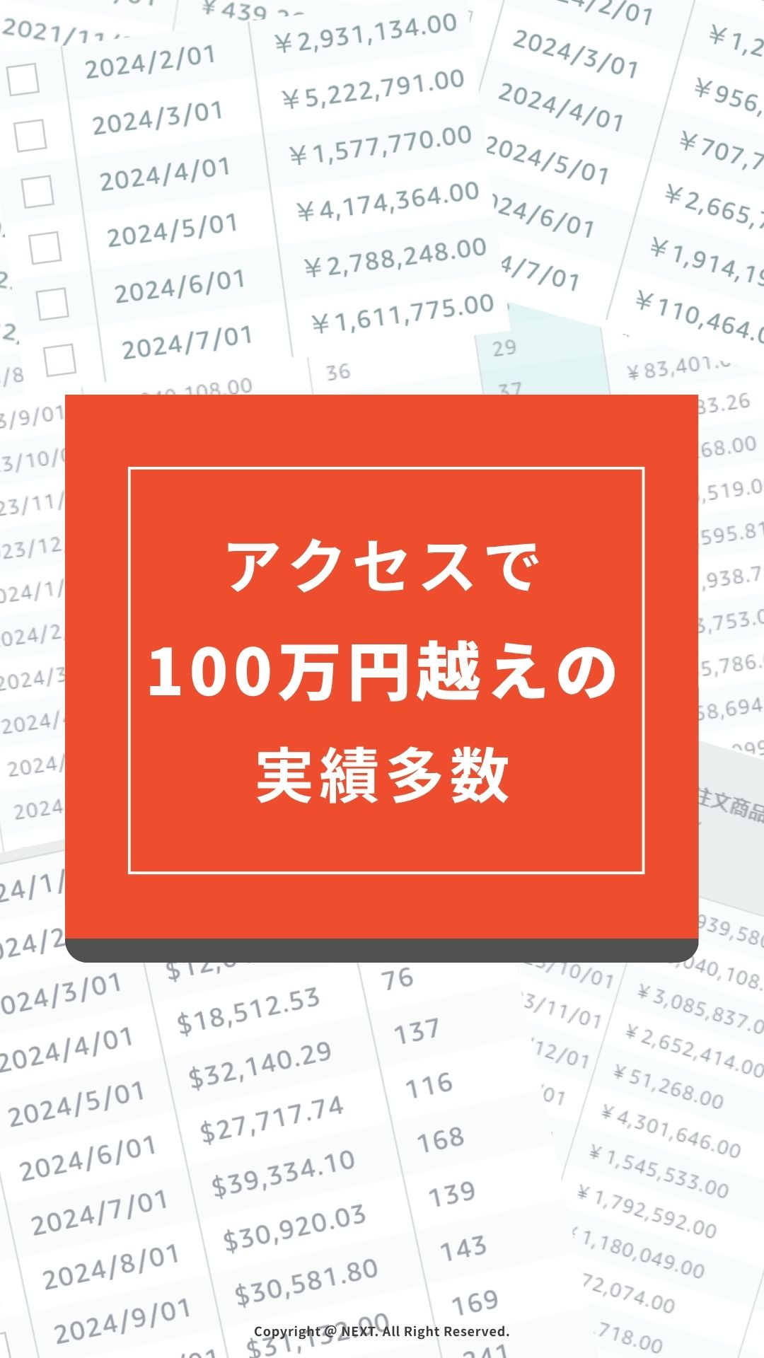 アクセスでの実績